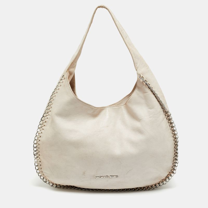 Michael Kors Chelsea Chain Light Pink Leather Hobo